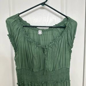Medium Green Old Navy Maxi Dress